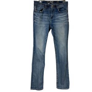 Buckle BKE Denim Alex Straight Leg Denim Jeans Men SZ 31R Stretch Logo 5-Pockets